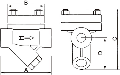 CS16H膜盒式蒸汽疏水阀结构图