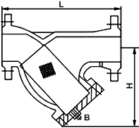 化工管道过滤器结构图