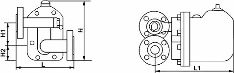 GSB杠杆浮球式蒸汽疏水阀结构图
